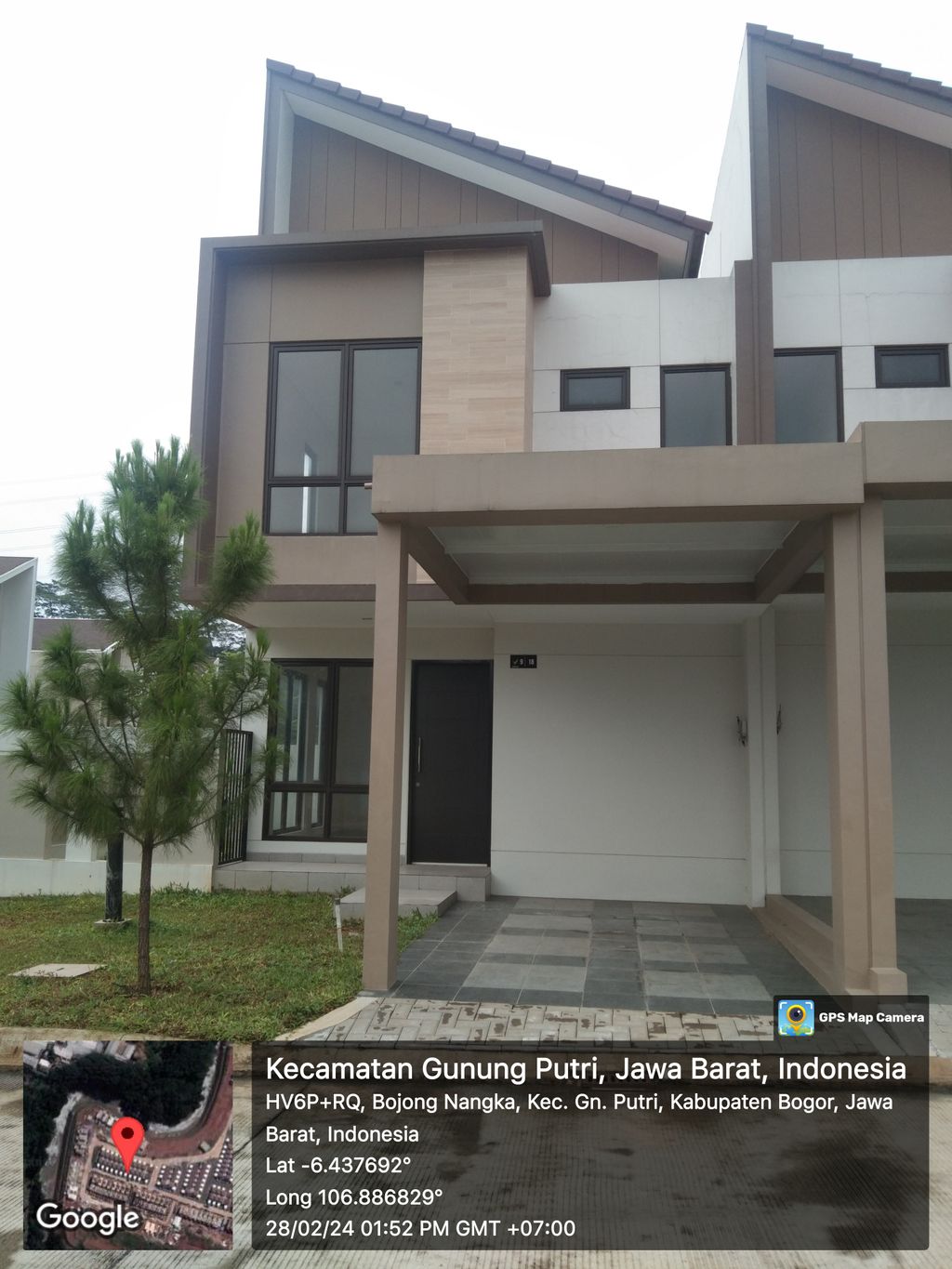 foto tampak rumah tipe PRV JUNIPER HK-J perumahan PERUMAHAN PODOMORO RIVER VIEW