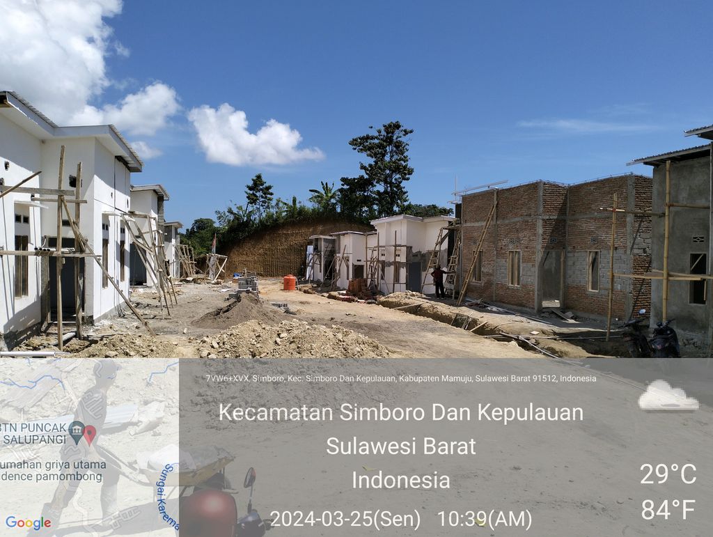 foto posisi tengah perumahan PUNCAK INDAH PERMAI 2