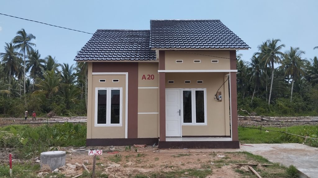 foto tampak rumah tipe 36 perumahan KEMYLA 5 ( A )