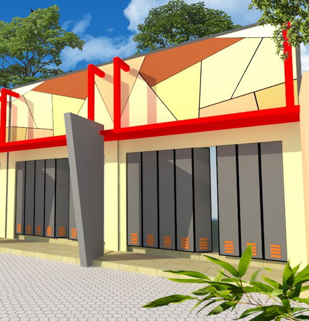 foto tampak rumah tipe kios 2 perumahan PURI EMERALD MUNGJUNGAGUNG