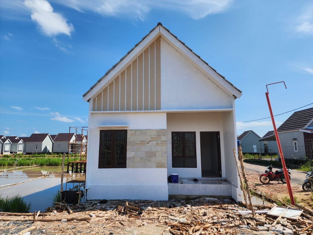 foto tampak rumah tipe 36 perumahan DSunny Cluster