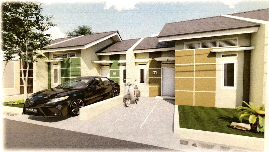 foto tampak rumah tipe subsidi 36/66 perumahan Margyna Regency Binangun 2