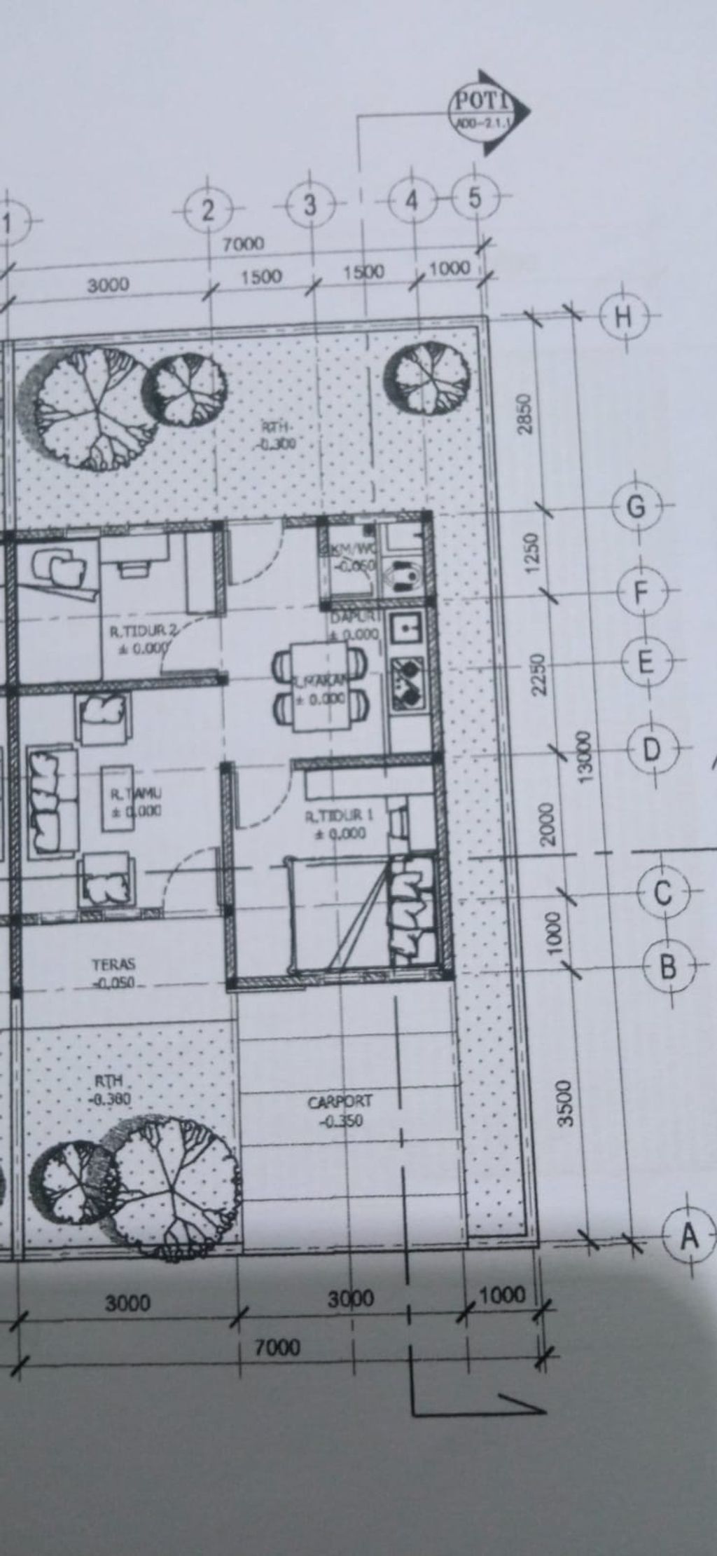 foto denah rumah tipe 36 perumahan KARYA SEJAHTERA 2
