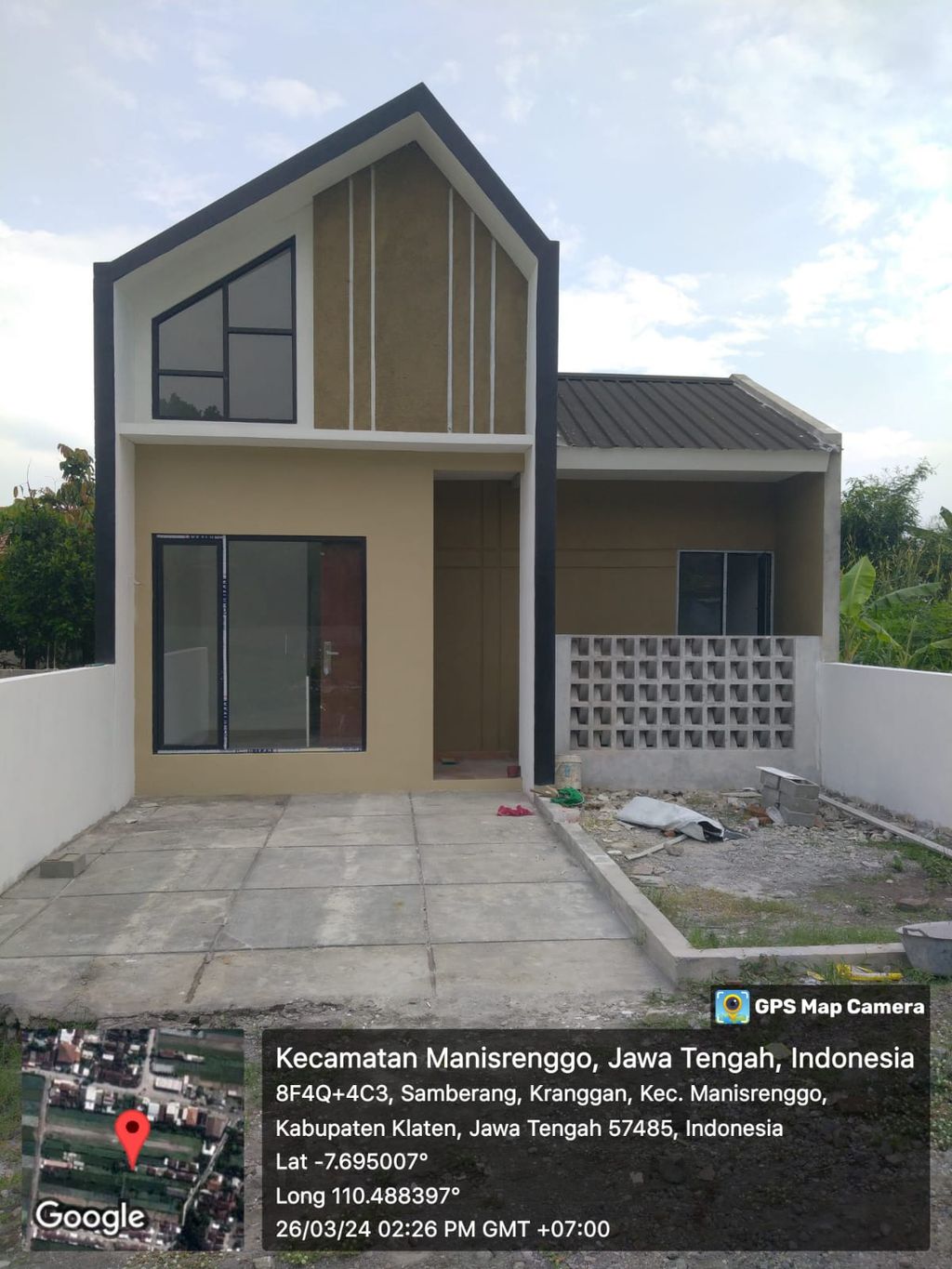 foto tampak rumah tipe 36/79 perumahan THE ORION KRANGGAN
