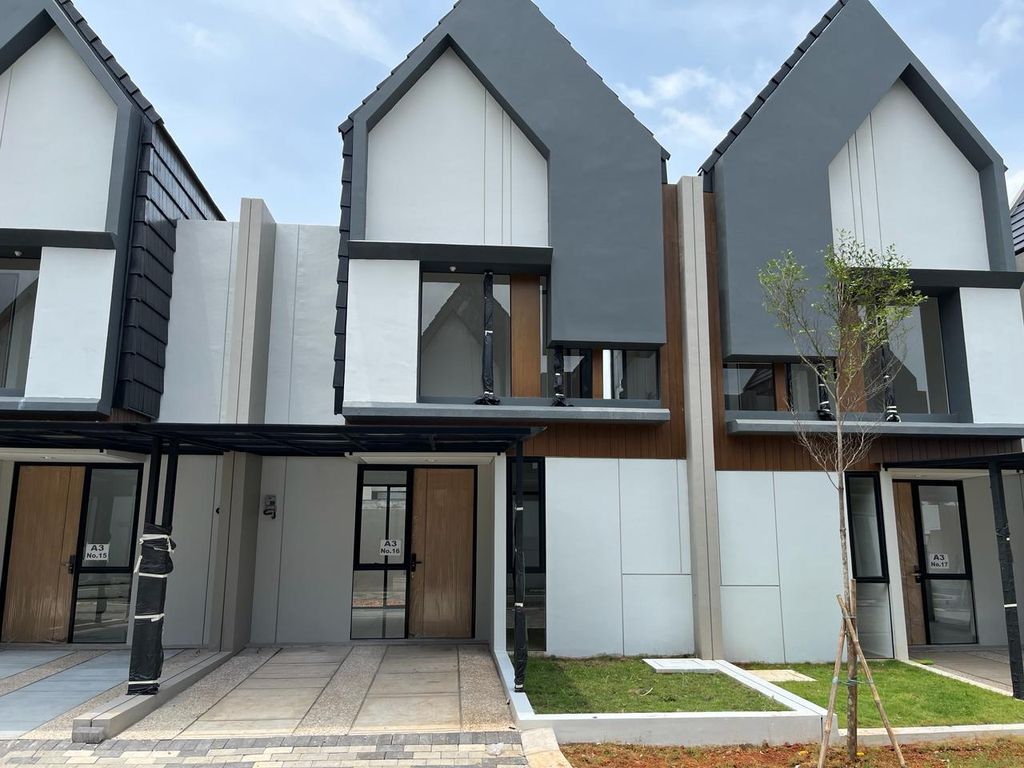 foto tampak rumah tipe GAIA perumahan The Ayarahill AT Serpong