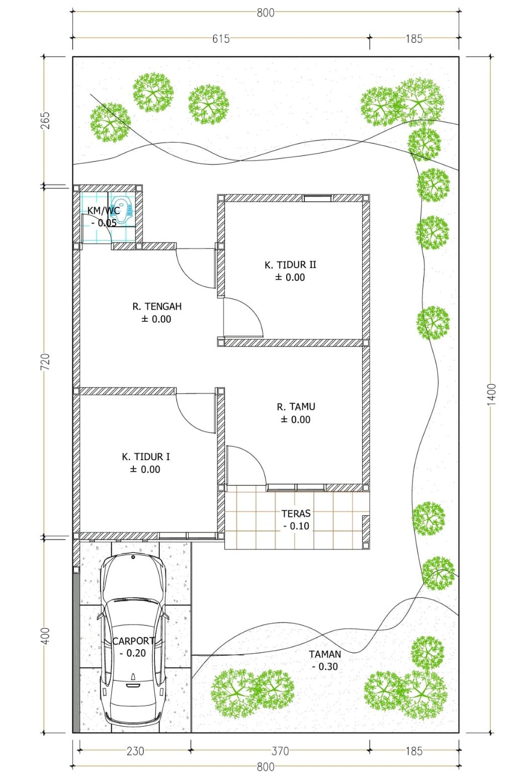 foto denah rumah tipe 36/84 perumahan Dickyland