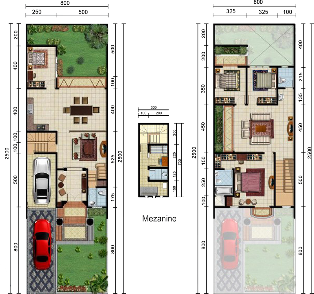 foto denah rumah tipe MICHAEL perumahan Angel Residence