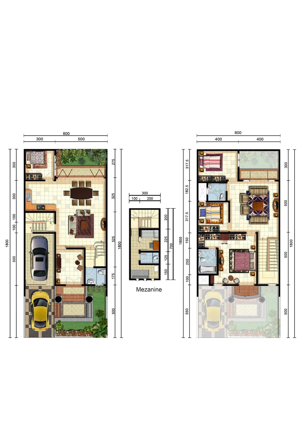 foto denah rumah tipe GABRIEL 1 EXTENSION perumahan Angel Residence