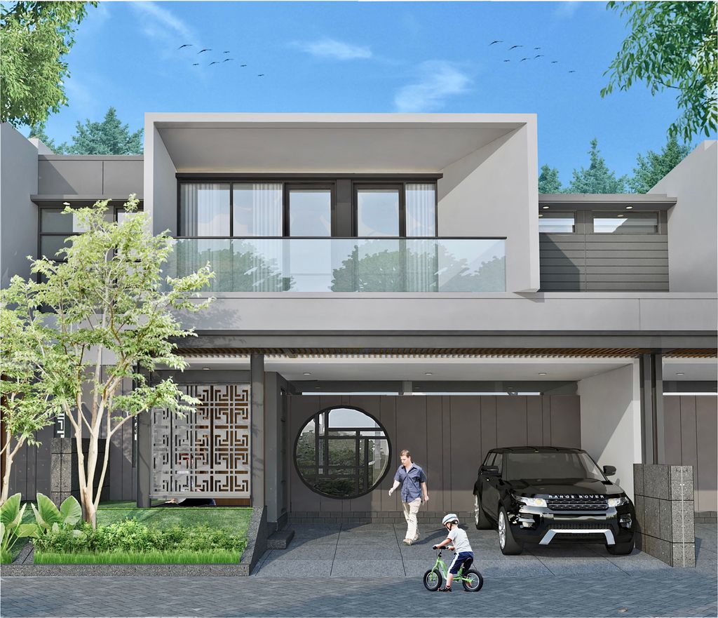 foto tampak rumah tipe 142/109 perumahan THE GRAND VISTA RESIDENCE
