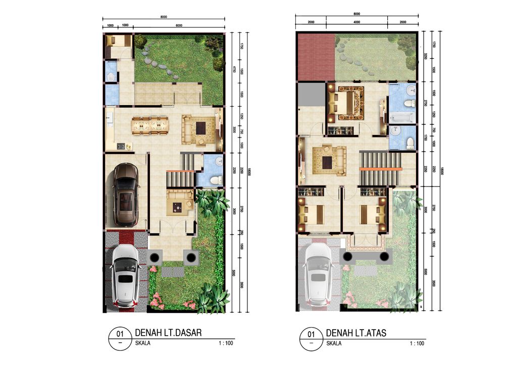 foto denah rumah tipe GABRIEL 2 EXTENSION perumahan Angel Residence