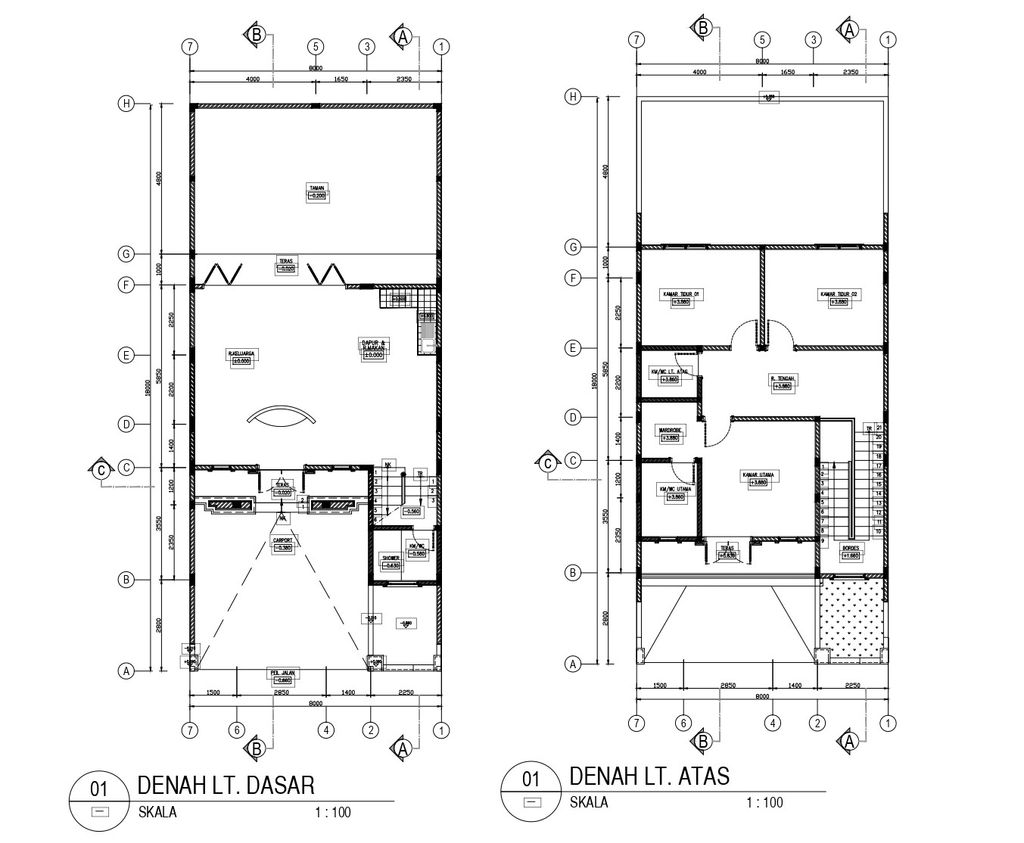 foto denah rumah tipe NEO GABRIEL perumahan Angel Residence