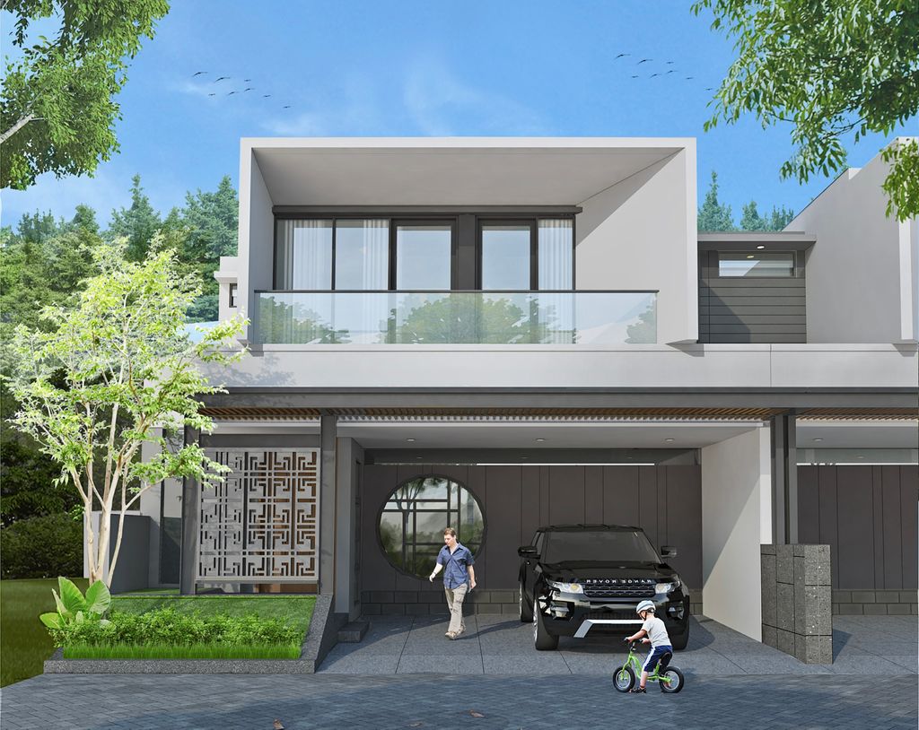 foto tampak rumah tipe 147/121 perumahan THE GRAND VISTA RESIDENCE