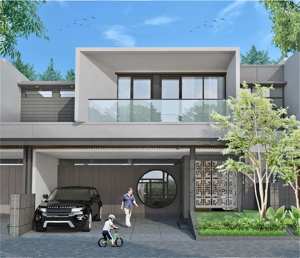 foto tampak rumah tipe 150/109 perumahan THE GRAND VISTA RESIDENCE
