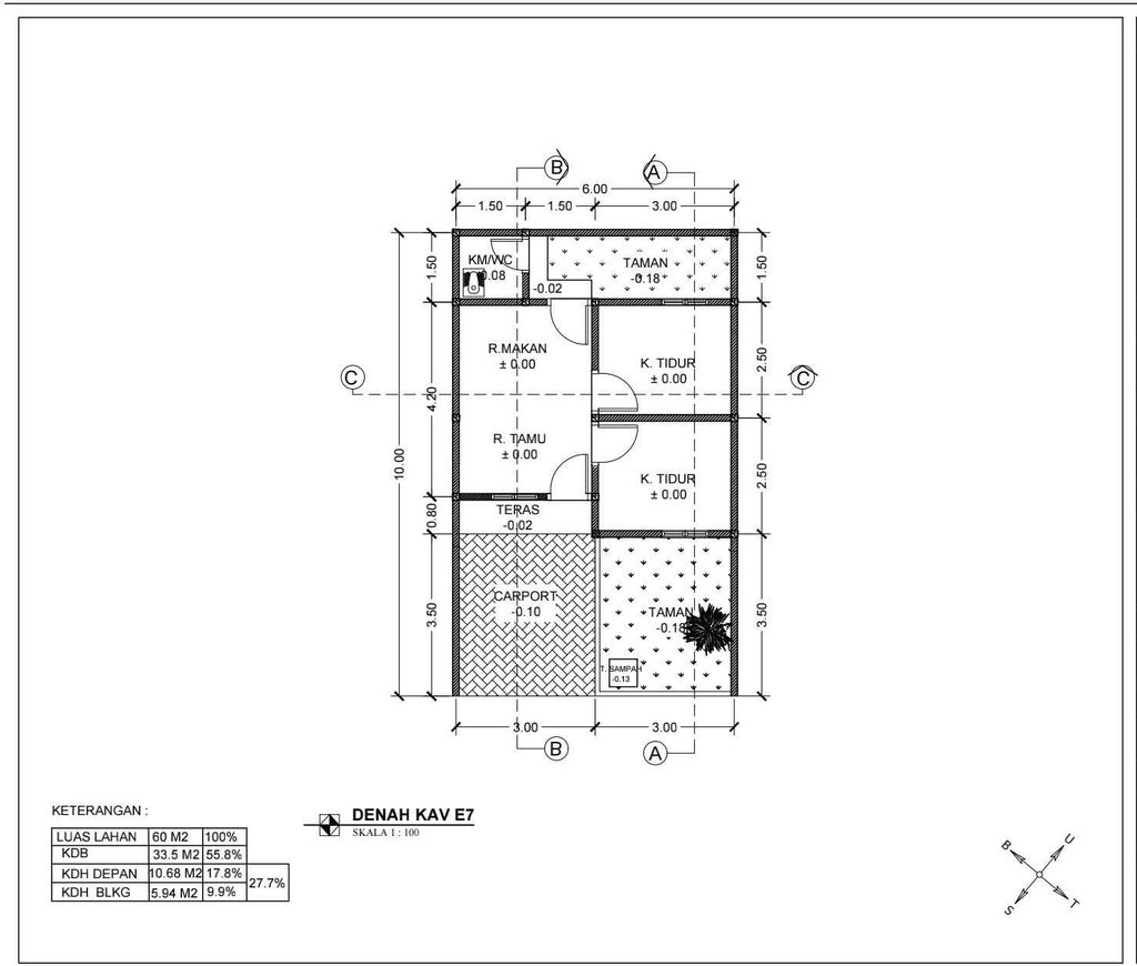 foto denah rumah tipe 30 perumahan Jasmine Regency 3