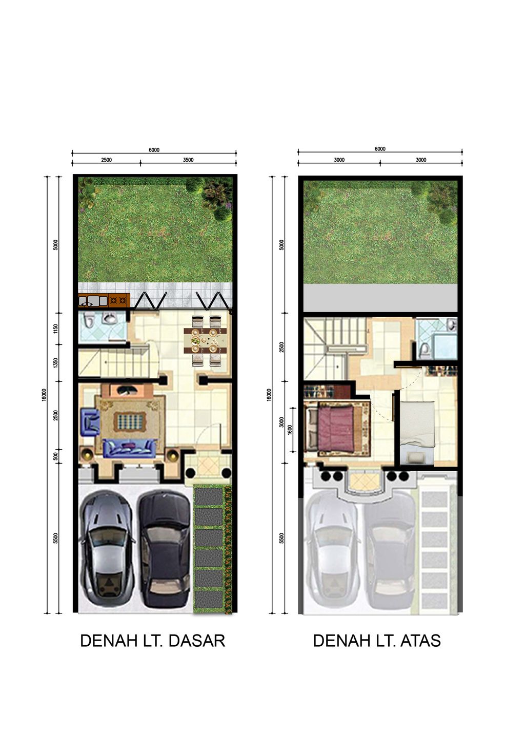 foto denah rumah tipe ARIEL 1 BASIC perumahan Angel Residence