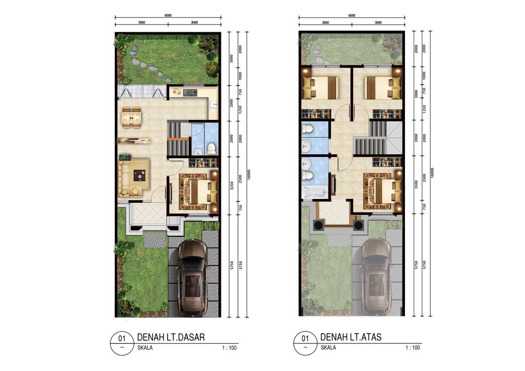 foto denah rumah tipe ARIEL 2 EXTENSION perumahan Angel Residence