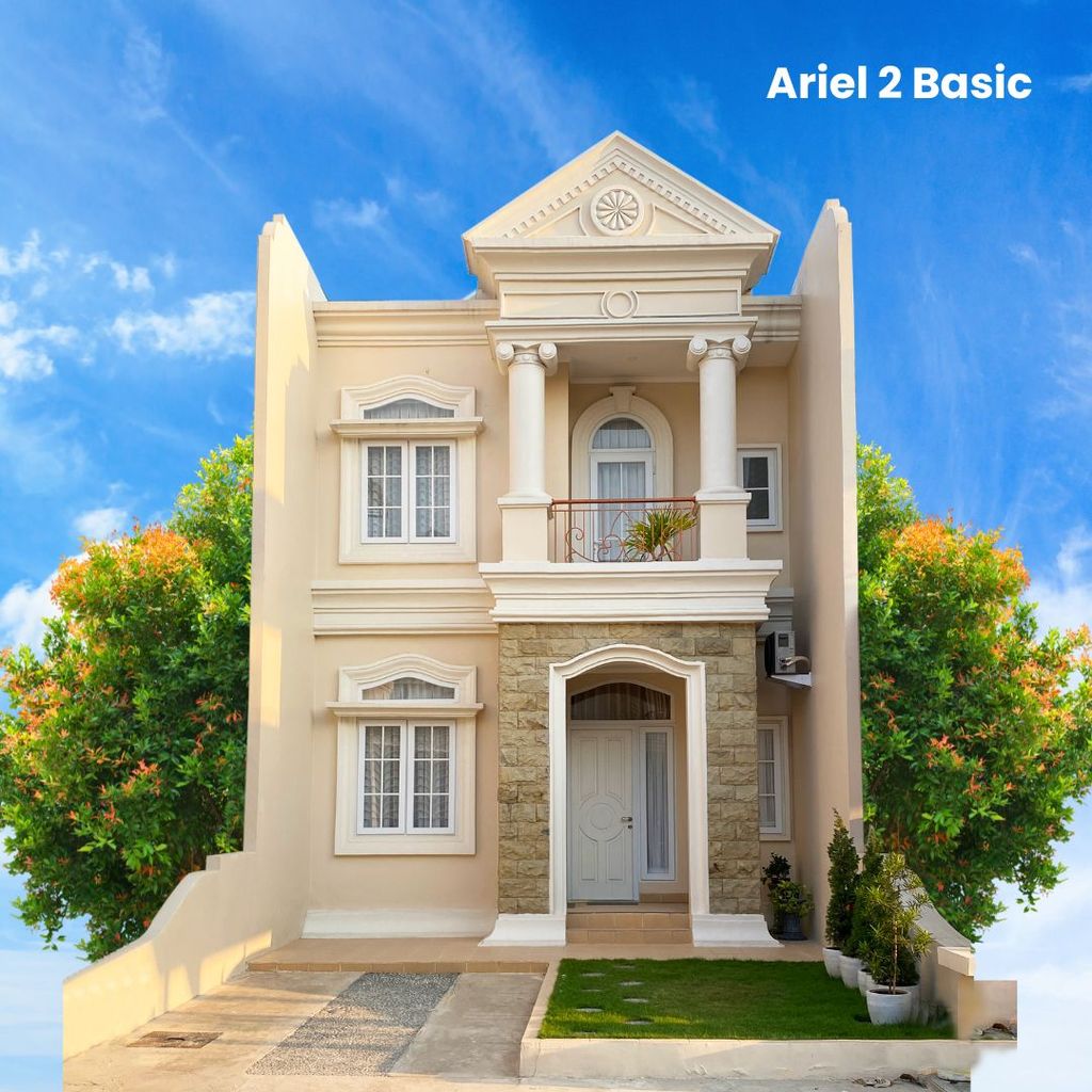 foto tampak rumah tipe ARIEL 2 BASIC perumahan Angel Residence