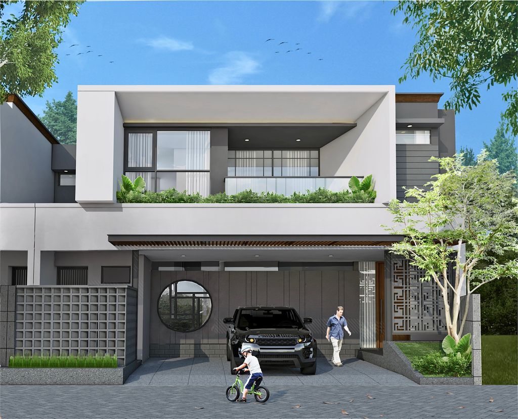 foto tampak rumah tipe 227/171 perumahan THE GRAND VISTA RESIDENCE