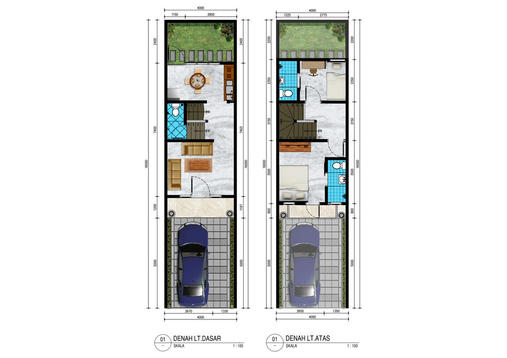 foto denah rumah tipe URIEL perumahan Angel Residence