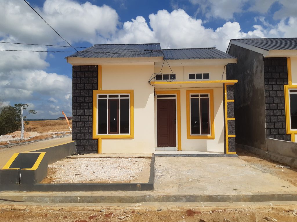 foto tampak rumah tipe 36 perumahan BUKIT NUSANTARA SQUARE