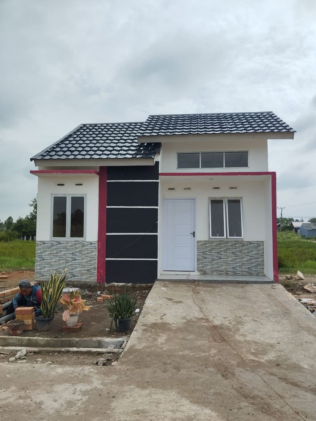 foto tampak rumah tipe 36/91 perumahan ALFA RESIDENCE