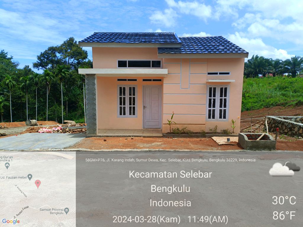 foto tampak rumah tipe 36 perumahan PERUMAHAN HUMAIRAH RESIDENCE 3