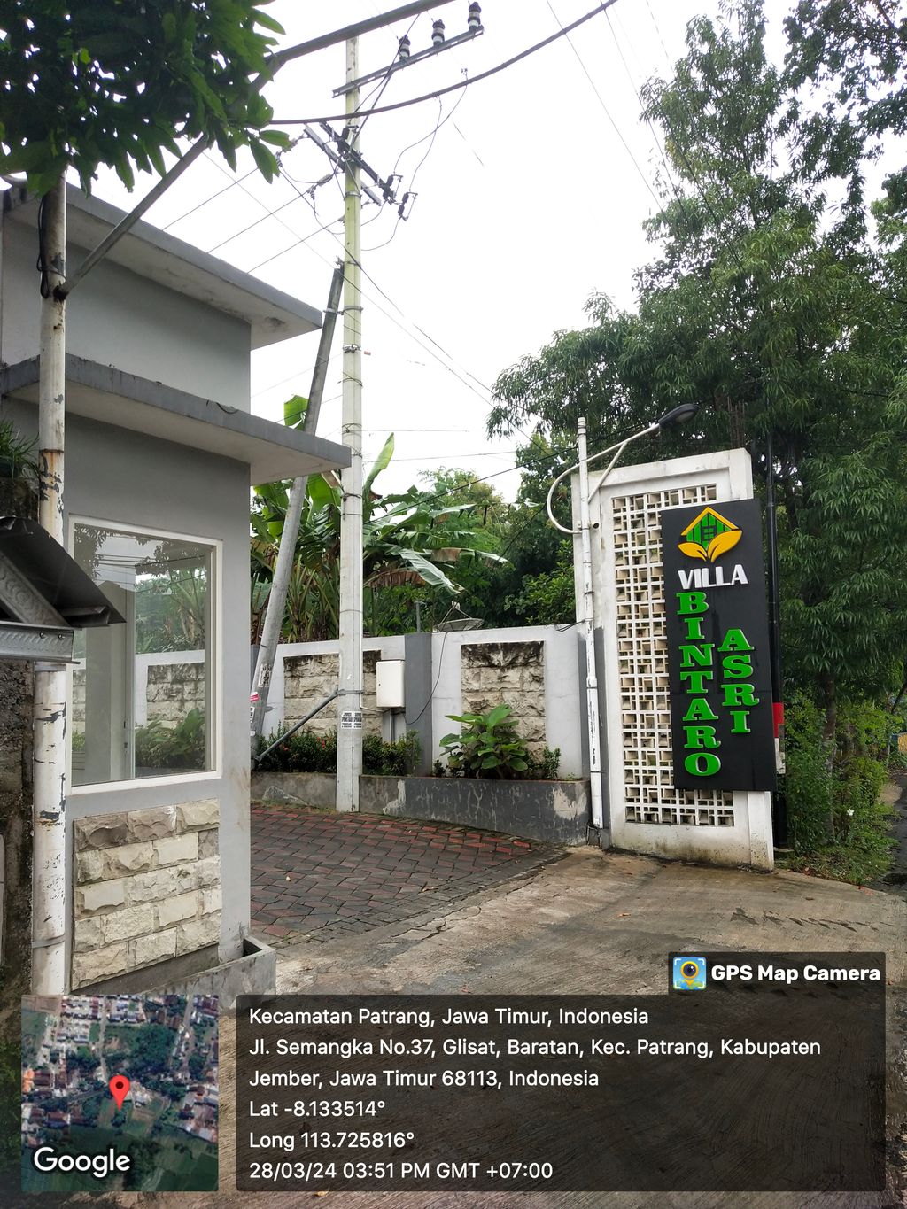foto gerbang perumahan Villa Bintaro Asri Tahap III