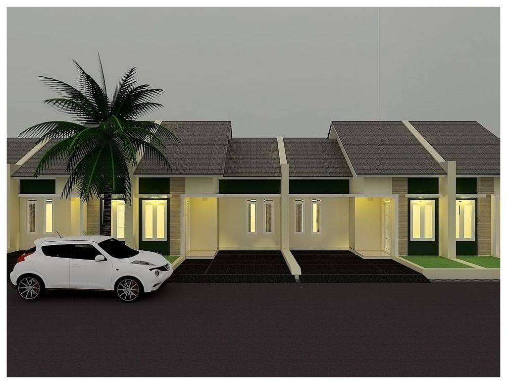 foto tampak rumah tipe 36/60 perumahan Garden Bojongsari Tahap 2