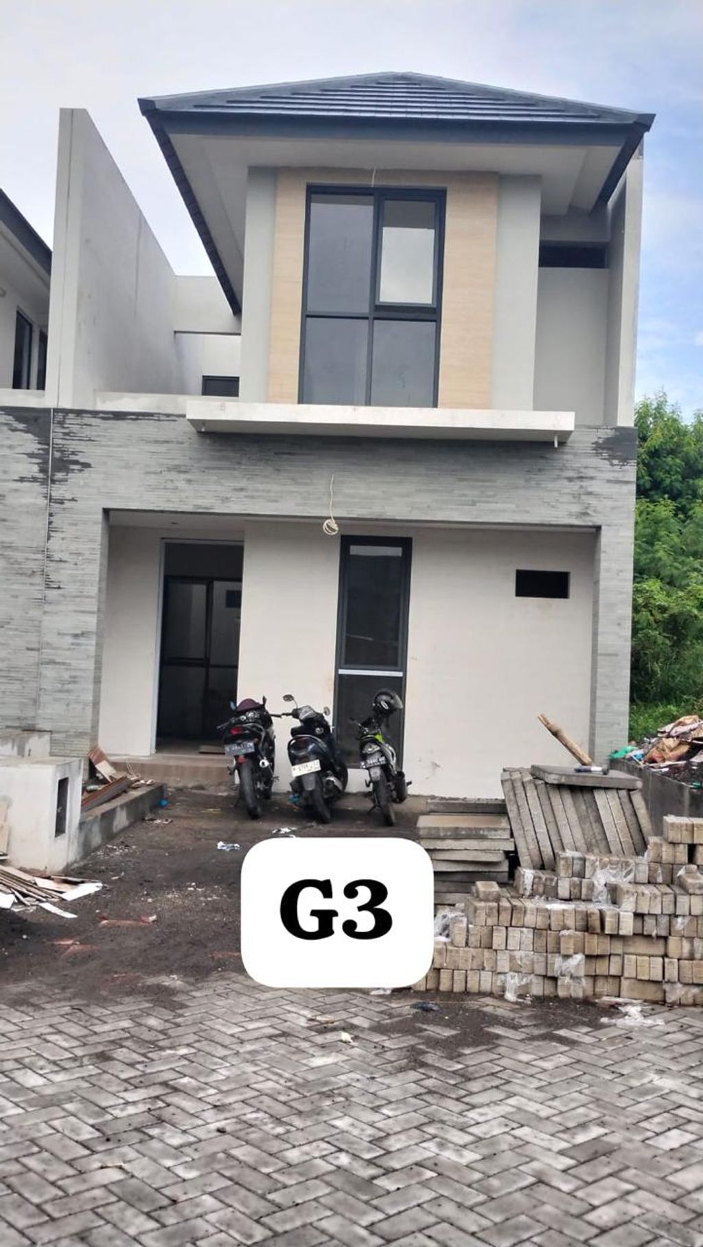 foto tampak rumah tipe GARDENIA perumahan SPRINGVILLE RESIDENCE