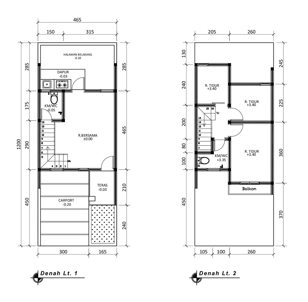foto denah rumah tipe 50 Compact (626) perumahan G-Land Ciwastra Residence