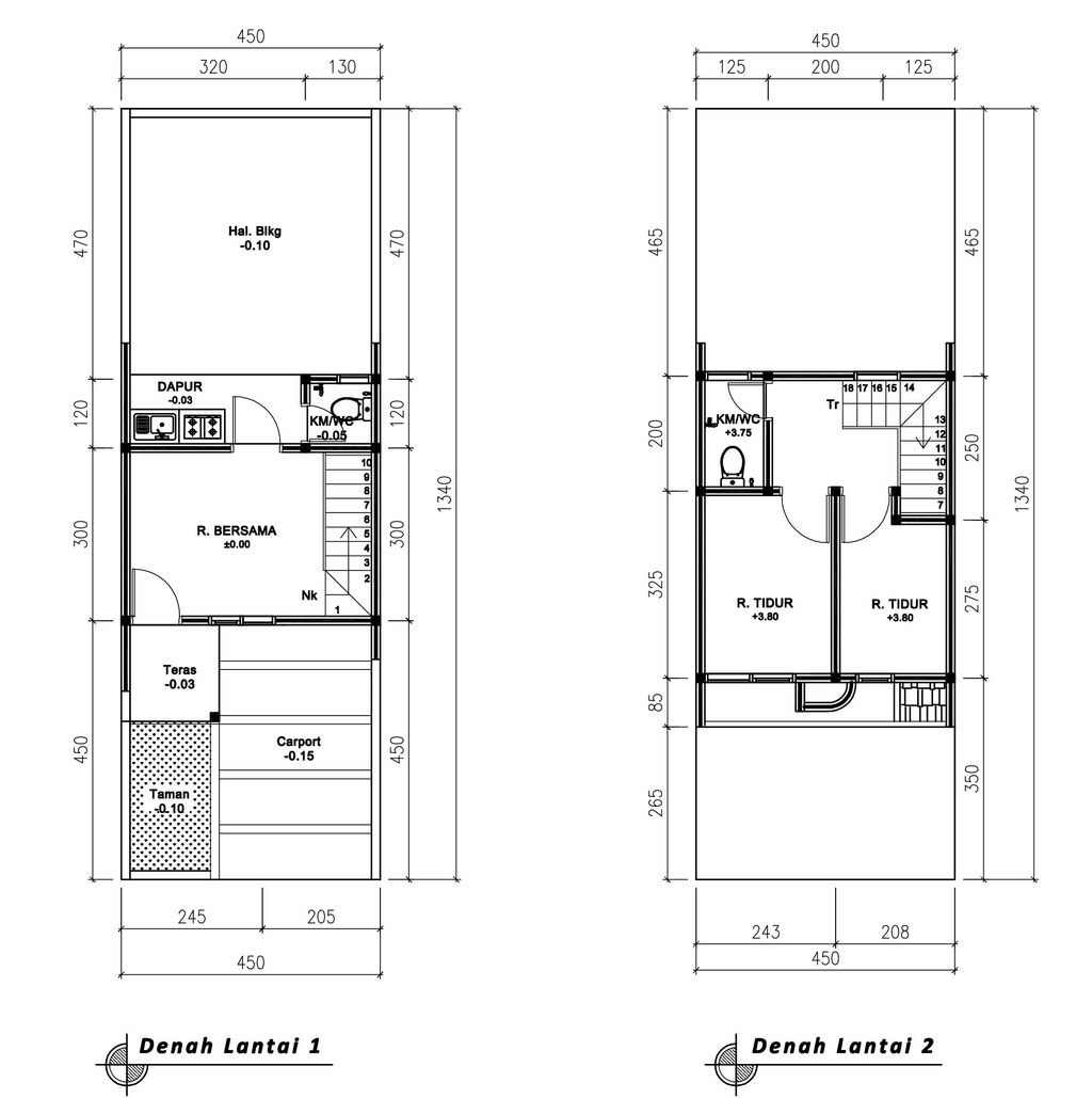 foto denah rumah tipe 41 Compact (505) perumahan G-Land Ciwastra Park 2