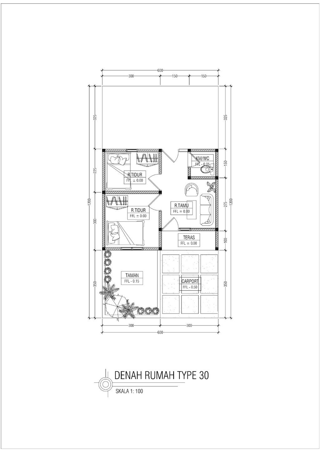 foto denah rumah tipe 30 perumahan PERUMAHAN CELOSIA RESIDENCE 2