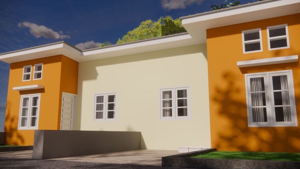 foto tampak rumah tipe 36 perumahan MAPPASOMBA HILLS 2