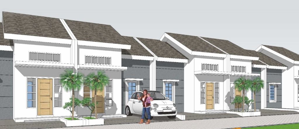 foto tampak rumah tipe Subsidi perumahan MEGA ASTER RESIDENCE