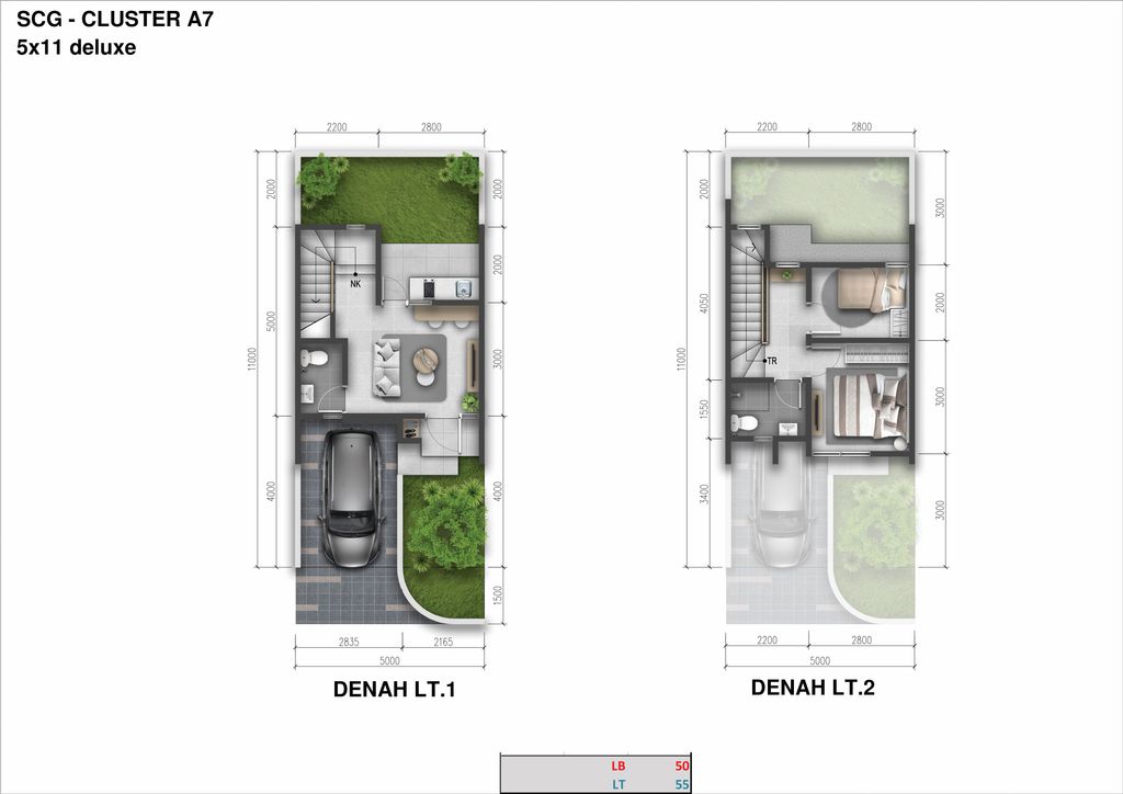 foto denah rumah tipe Regia 5 Deluxe perumahan SUMMARECON CROWN GADING - CLUSTER REGIA RESIDENCE