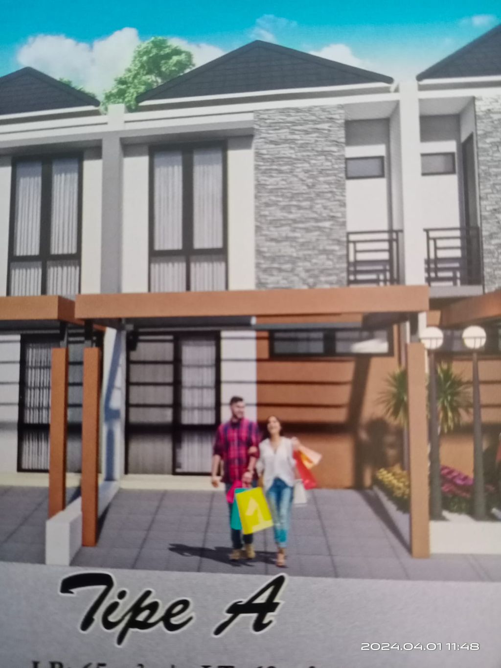 foto tampak rumah tipe A perumahan Magnolia Park9