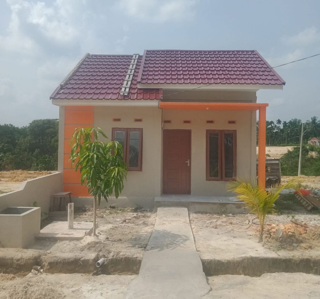 foto tampak rumah tipe RSH 36 perumahan Alam Lestari Residence Tahap 2