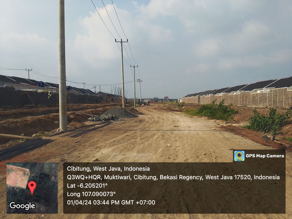 foto posisi tengah perumahan GRAN HARMONI CIBITUNG TAHAP 2