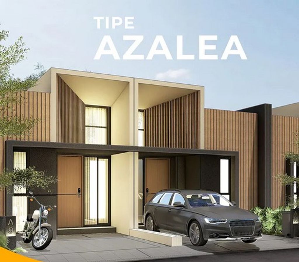 foto tampak rumah tipe Azalea perumahan Terranea Homes