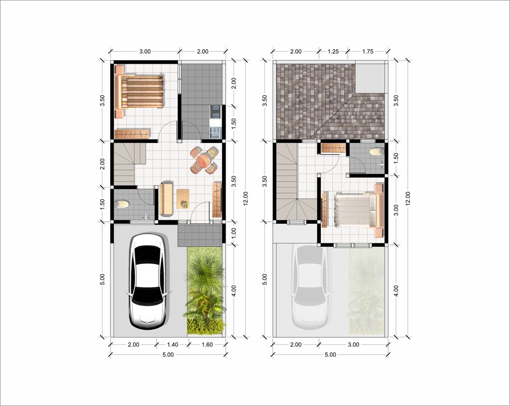 foto denah rumah tipe CARAGANA 56/60 perumahan DE NAILA GARDEN
