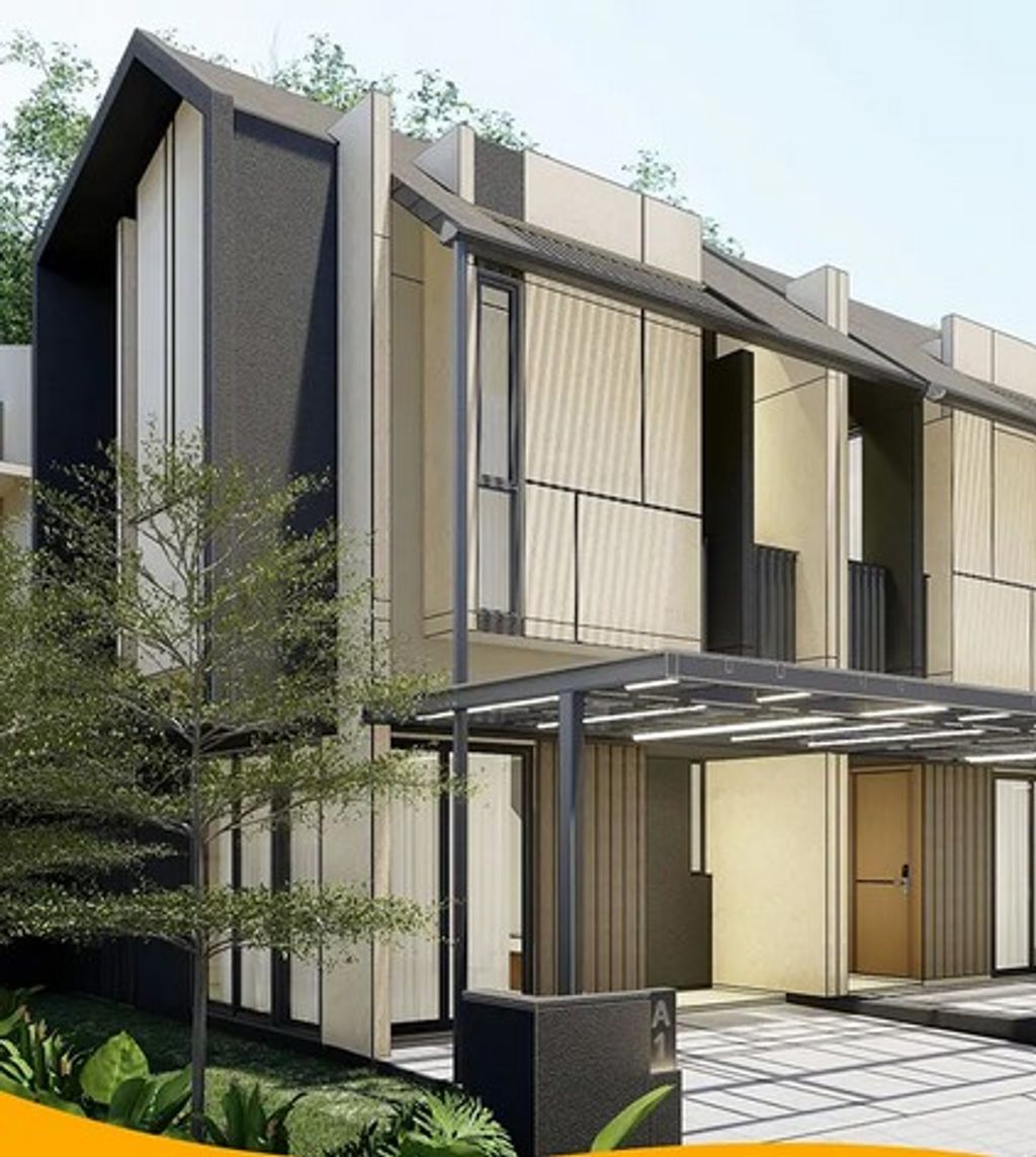 foto tampak rumah tipe Verda perumahan Terranea Homes