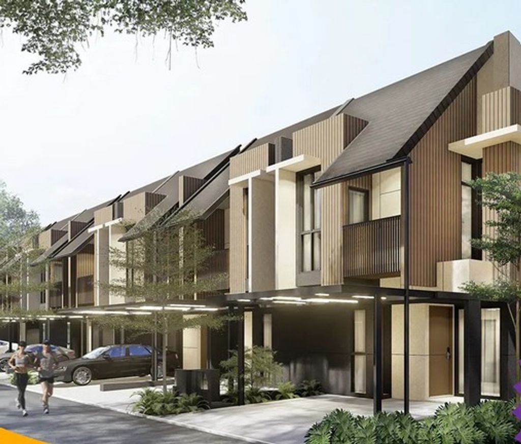 foto tampak rumah tipe Aralia perumahan Terranea Homes