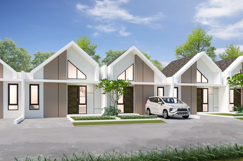 foto tampak rumah tipe 27/72 perumahan GOLDEN CIBITUNG 3