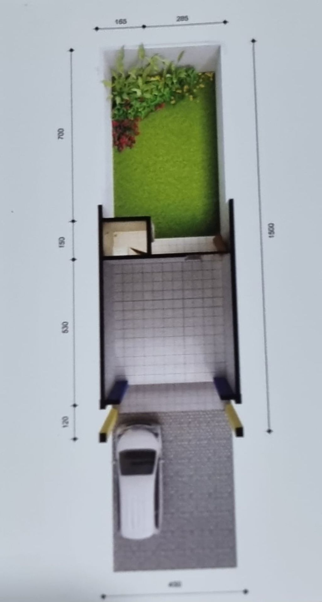 foto denah rumah tipe RUKO TULIP perumahan Synergy Residence Jatisari