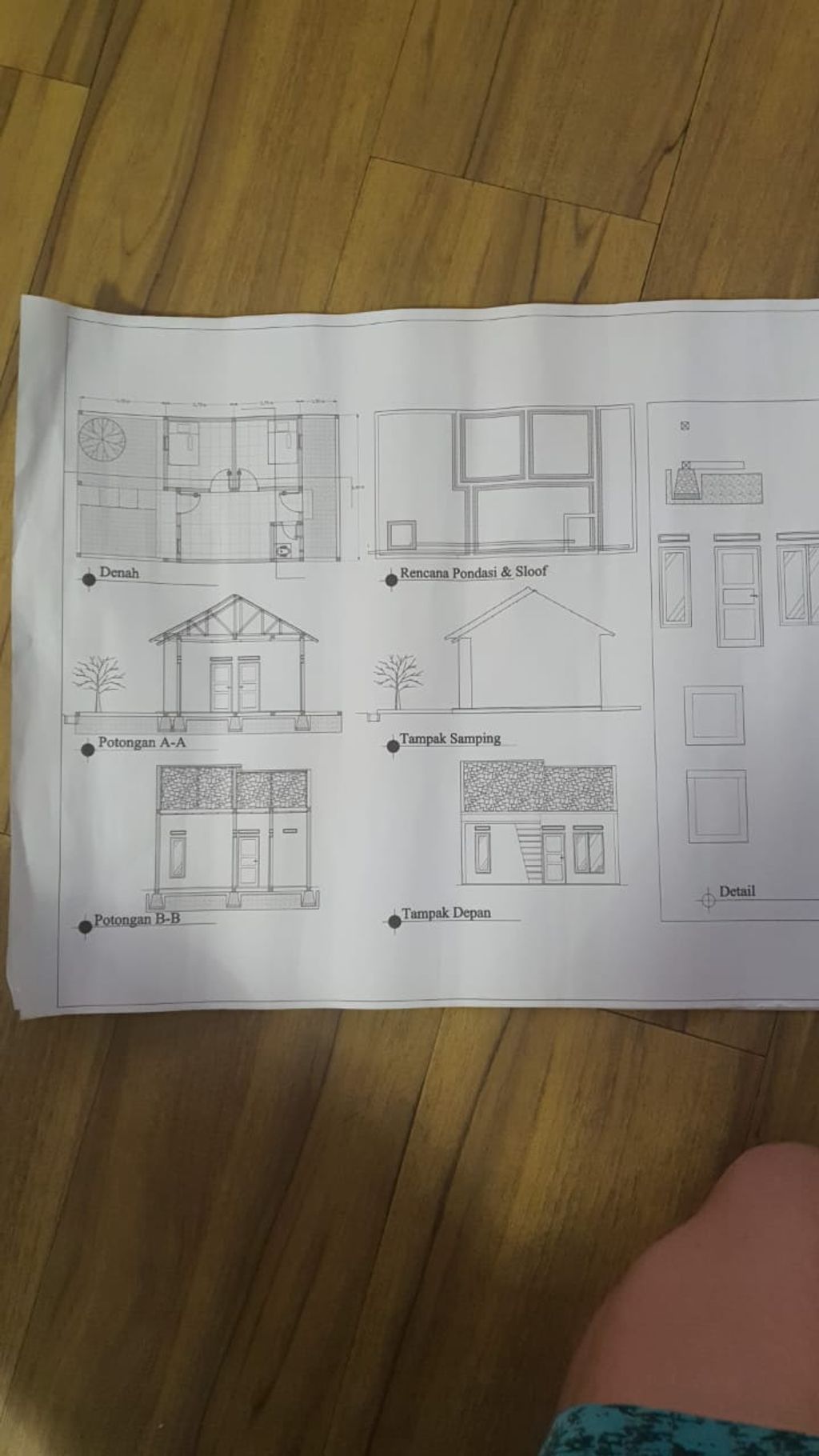foto denah rumah tipe 30/60 perumahan KAYLA PANAMPING RESIDENCE TAHAP 2