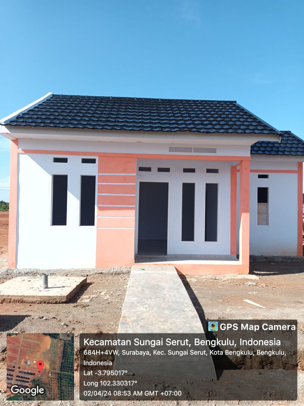 foto tampak rumah tipe 36 perumahan SURABAYA PERMAI V TAHAP V