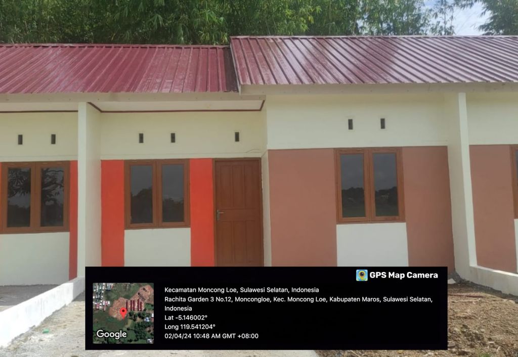 foto tampak rumah tipe 30 perumahan RACHITA GARDEN 3 TAHAP 2