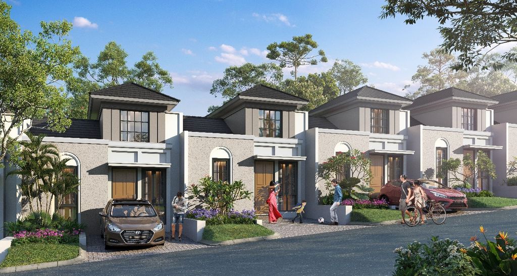 foto tampak rumah tipe LINZ F.10/58 perumahan CITRA SENTUL RAYA