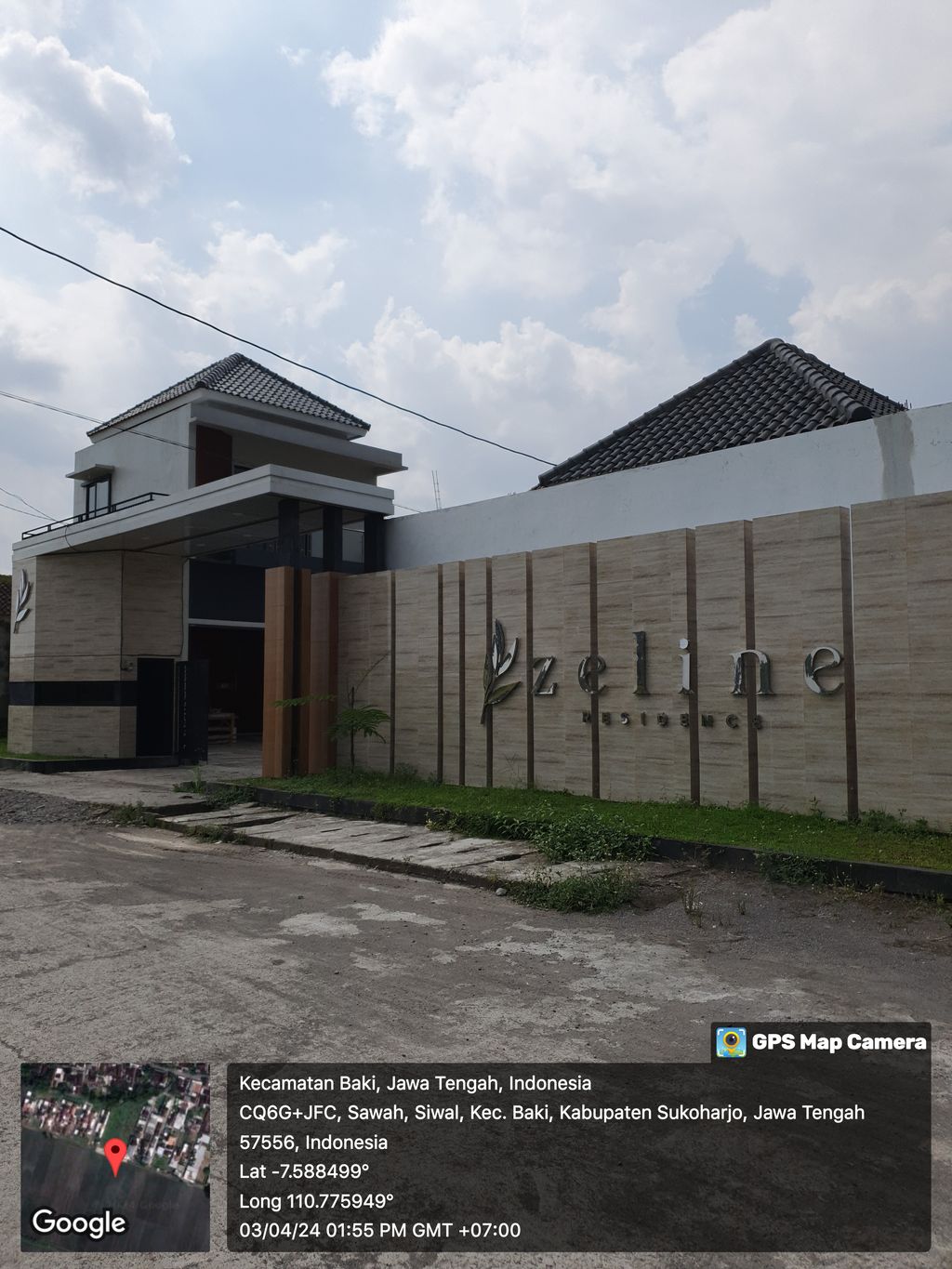 foto gerbang perumahan ZELINE RESIDENCE