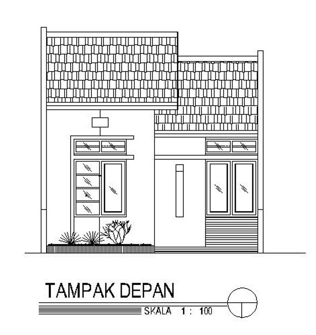 foto tampak rumah tipe HELICONIA perumahan CENDANA RESIDENCE